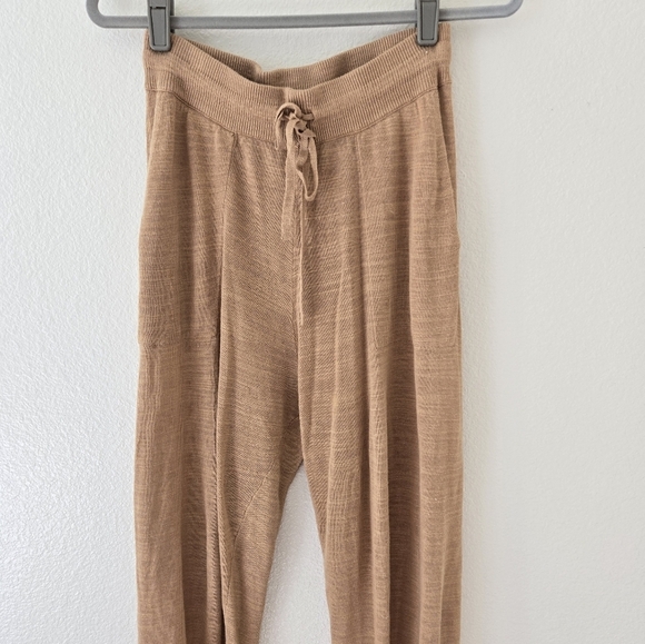 L*SPACE Azores Sweatpant Joggers in Toffee Linen Blend Size Medium - Picture 4 of 14